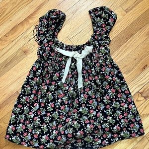 Free people mini corduroy black dress